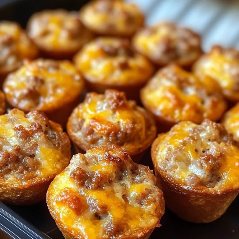 High-Protein Pancake Sausage Mini Muffins