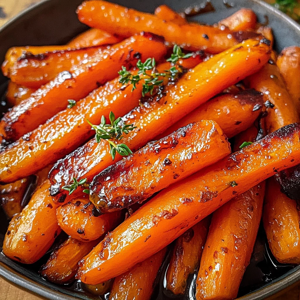 Honey Balsamic Roasted Carrots