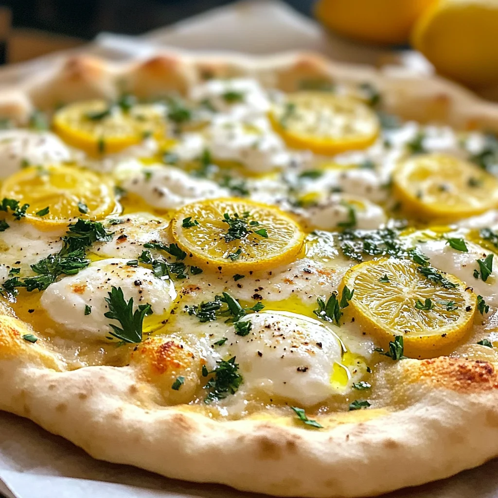 Lemon Pizza with Fresh Herbs