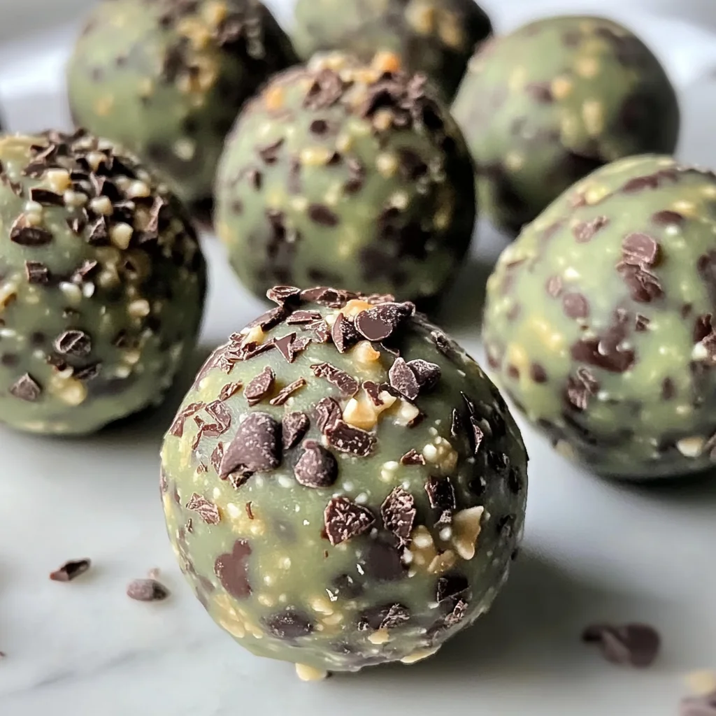 Mint Chocolate Chip Protein Balls