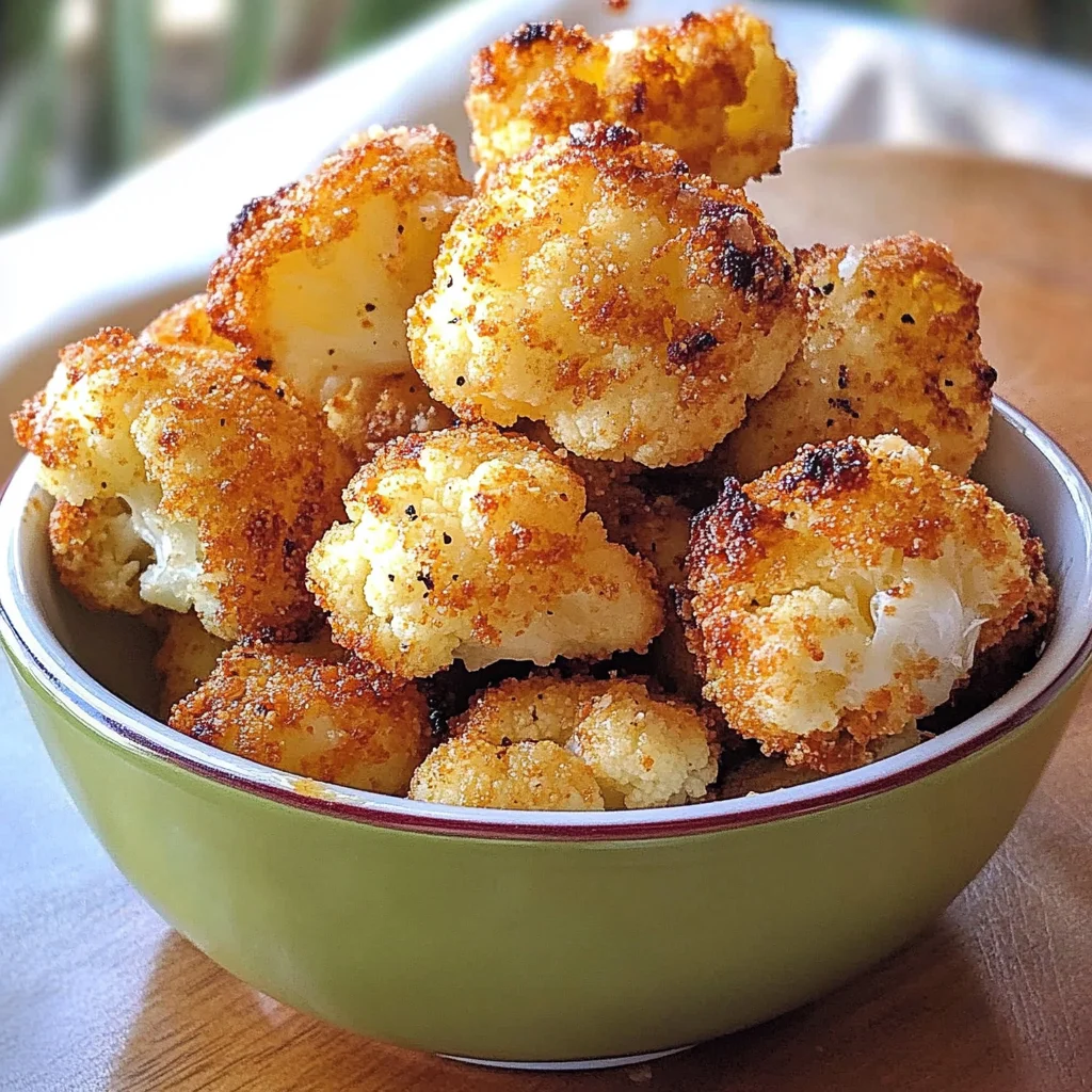 Parmesan Cauliflower Bites - Just 5 Ingredients