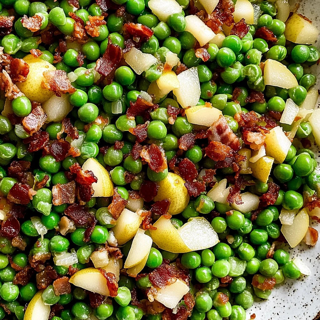 Thanksgiving Peas (with Pear and Pancetta)