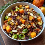 Wild Rice Harvest Bowls with Fig Balsamic Vinaigrette