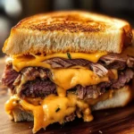 Air Fryer Roast Beef And Cheddar Melt Sandwich