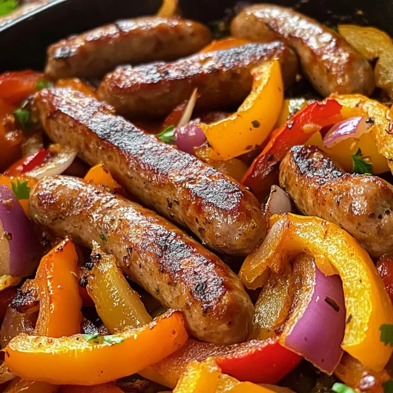 Air Fryer Sausage and Peppers