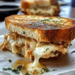 Cheesy Chicken Garlic Bread Sandwich