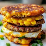 Corn Fritter Breakfast Sandwiches