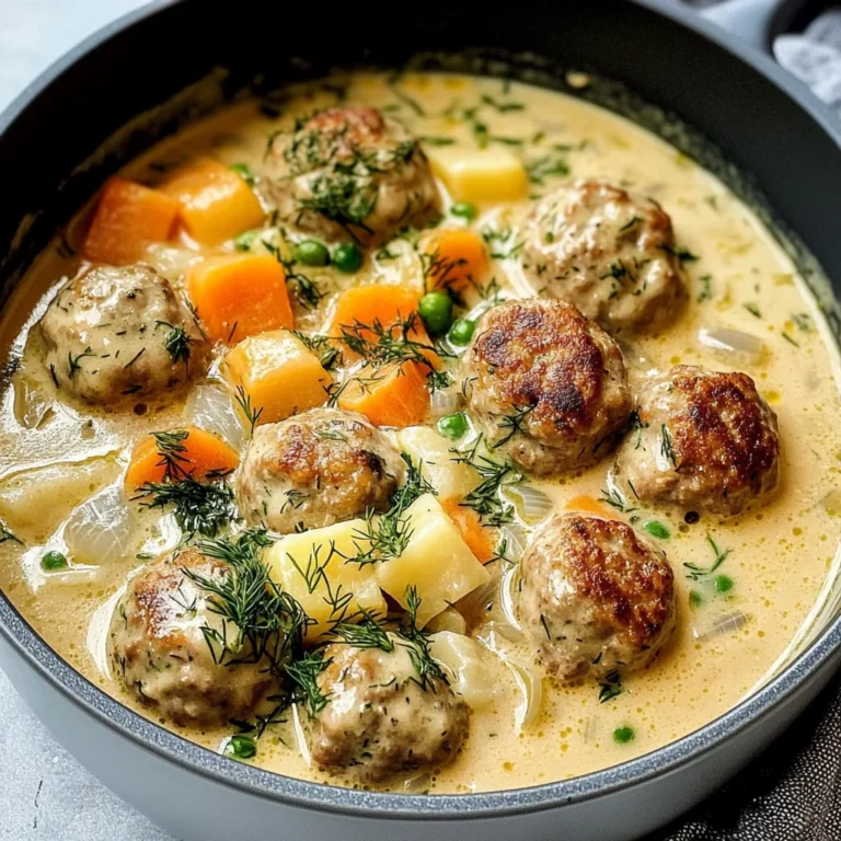 Cozy Swedish Meatball Soup