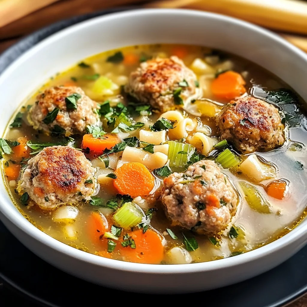Cozy Turkey Meatball Soup