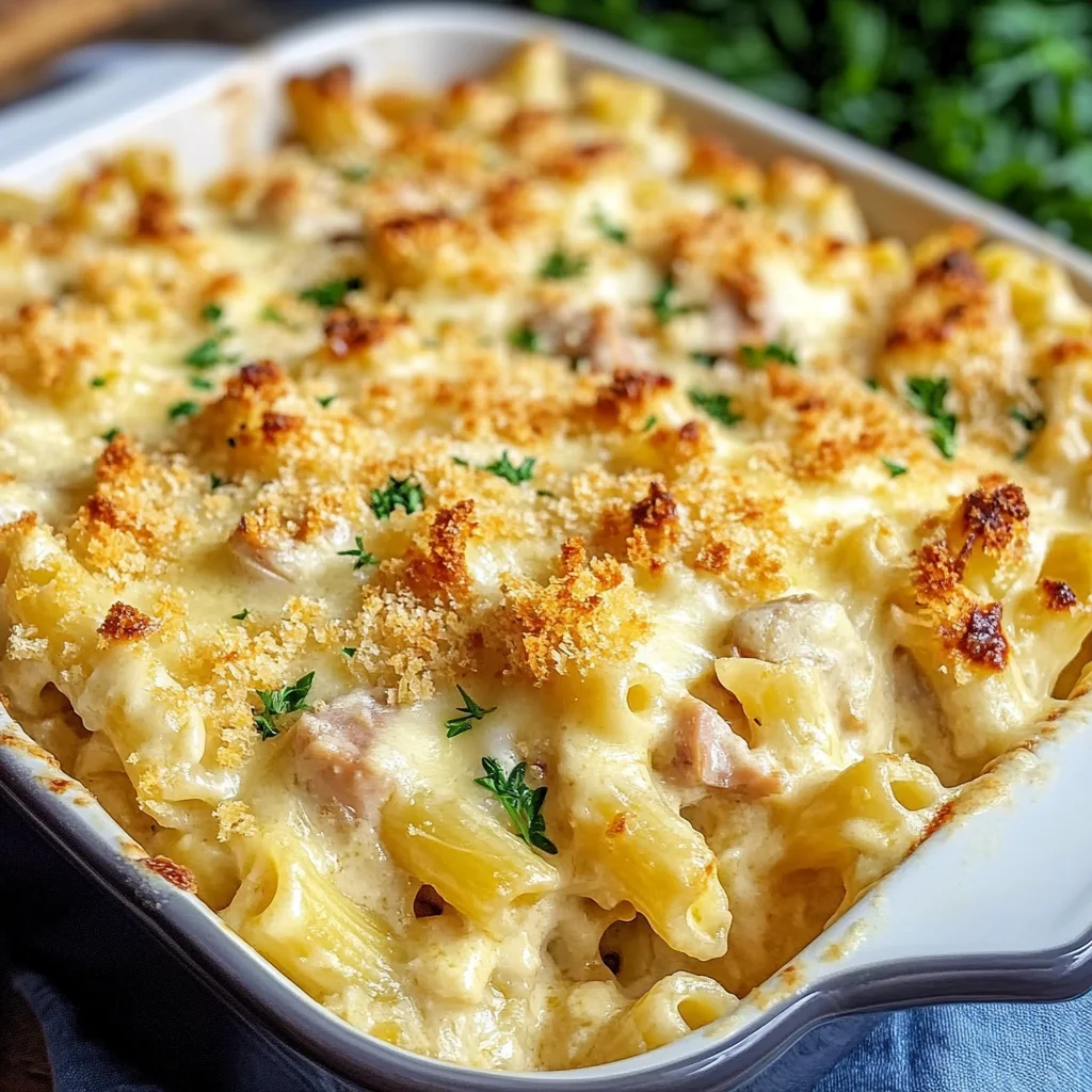 Creamy Cheesy Tuna Pasta Bake