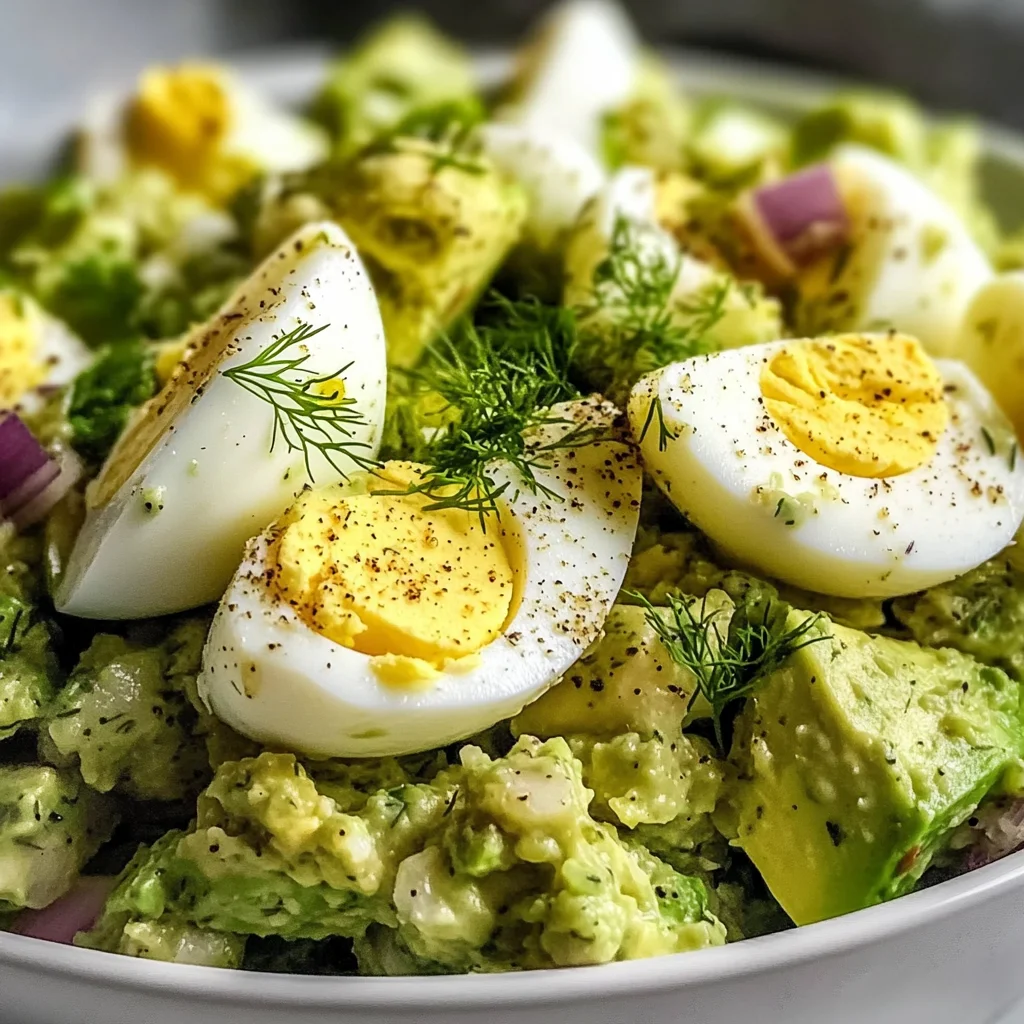 Creamy Dill Egg Avocado Salad