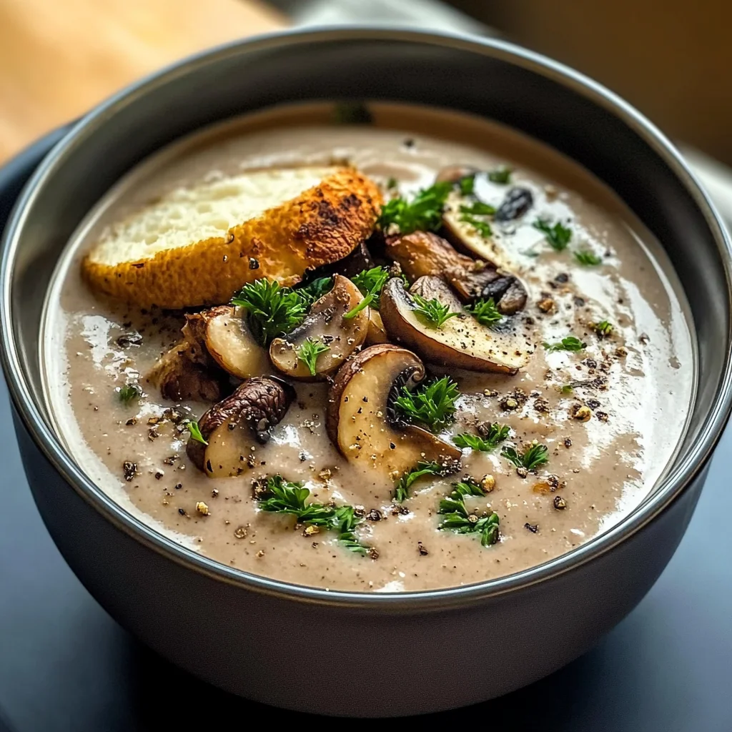 Creamy Wild Mushroom Soup