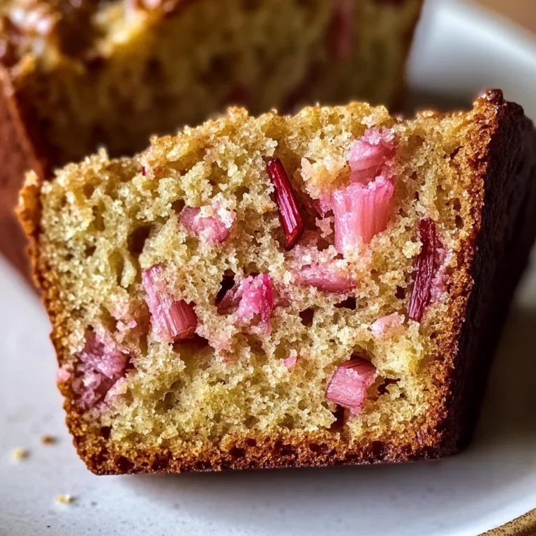 Deliciously Tangy Rhubarb Bread