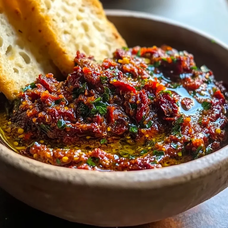 Sun Dried Tomato Garlic Olive Oil Dip